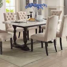 Acme Furniture Gerardo 72 In Rectangular Marble Dining Table In 2020 Dining Room Table Marble Dining Table Marble Espresso Dining Tables