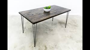 Cafe tables restaurant tables dining tables communal table ikea dining table hack modern dining table round dining dining rooms reclaimed wood table top. Reclaimed Dining Table With Leveling Hairpin Legs Barn Xo
