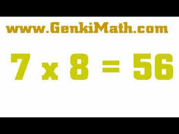 Genkimath Com 8 Times Table Song Multiplication Table Times Tables Multiplication Table Math Geometry