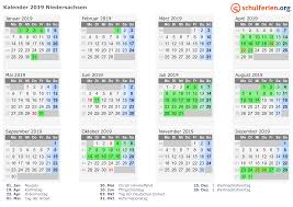 Kalender 2021 niedersachsen als pdf oder excel. Kalender 2019 Ferien Niedersachsen Feiertage