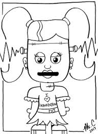 In coloringcrew.com find hundreds of coloring pages of frankenstein and online coloring pages for free. Girl Frankenstein Halloween Coloring Sheet By Art With Ms C Tpt