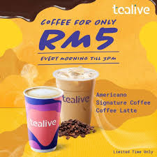 *promo is only valid for tealive drinks originally priced at rm6.50 terms and conditions apply: Tealive At The Klia2 Klia2 Info
