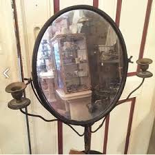 Fräck mirror frame, tin can, candlestick, lamp cord, power drill, bolts. Antique Standing Mirror With Candlesticks Affaire D Eau