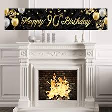 Check out our 90th birthday banner selection for the very best in unique or custom, handmade pieces from our banners & signs shops. Buy Happy 90th Birthday Banner Sign Gold Glitter 90 Years Birthday Party Decorations Supplies Anniversary Celebration Backdrop Online In Turkey B089swhlgm