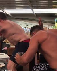A shirtless Beau Ryan spanks his topless friend as duo get into Melbourne  Cup | Daily Mail Online
