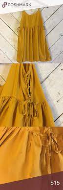 Forever 21 Mustard Baby Doll Dress Babydoll Dress Doll Dress Dresses