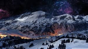 Winter iced snowflakes ice nature snow snowflake hd wallpapers 1680×1050. Night Snowfall Wallpaper Hd