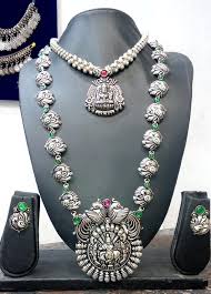temple necklace oxidised jewelry