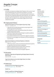As a mechanical engineering undergraduate student with an ardent interest in the industrial work in all aspects of mechanical engineering. Agricultural Engineer Resume Examples Writing Tips 2021 Free Guide