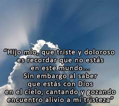 Dedicatorias Para Un Hijo Fallecido Imagenes De Luto Frases Para Padres Feliz Cumpleanos En El Cielo Oracion Para Un Fallecido