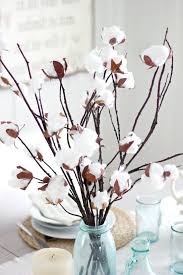 How To Make A Faux Cotton Branch Centerpiece Ehow Cotton Branches Branch Centerpieces Fall Decor Diy