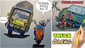 Lalu mulailah untuk membuat aksesori seperti lampu spion handle pintu kaca bemper dsb. 4 Trik Cara Simple Menggambar Dan Mewarnai Mobil Truk Oleng Truck Modifikasi Ø¯ÛŒØ¯Ø¦Ùˆ Dideo