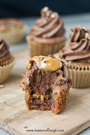 Bake this duncan hines dump cake chocolate cake and you'll definitely be the most popular this is the favorite cake of all the block kids and among all of my friends who come over on shabbos. Caramel Turtle Cupcakes Tastes Of Lizzy T S Eat Cupcakes Cake Desserts Cake Recipes