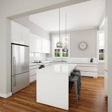 amusing white modern kitchen design