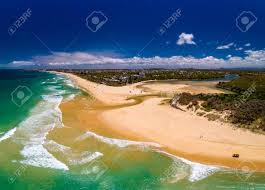Exact local time in caloundra. Aerial Drone View Of Beach And Currimundi Lake Caloundra Sunshine Stock Photo Picture And Royalty Free Image Image 118710815
