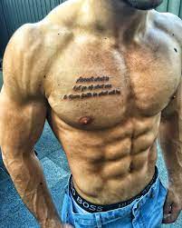 Tattoo Quote Chest Chest Tattoo Men Chest Tattoo Words Chest Tattoo Quotes