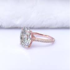 Simulated Wedding Ring And Band Set Rose Gold Cubic Zirconia 5 Carat Wedding Ban Simulated Diamond Rings Engagement Rings Diamond Solitaire Engagement Ring