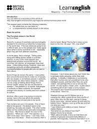 I had to pay $855 to cover the loss. Learnenglish Magazine Funniest Joke Support Pack 0 Dr Watson Jokes