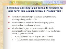 Cara Menentukan Tanda Jeda Pada Puisi Kt Puisi