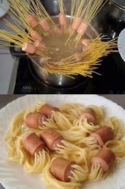 Spaghettis Plus Saucisses Recettes De Cuisine Recette Cuisine