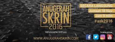 Anugerah yang meraikan karyawan filem & televisyen negara ! Filemkita On Twitter Anugerah Skrin 2016 Akan Berlangsung Jumaat Ini 18 Nov 9 Malam Tv3 Kategori Filem Akan Mempertandingkan 7 Anugerah Ask2016 Https T Co Fwglpctw86