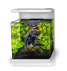 Desk Top White All Glass Nano Aquarium With Dimmable Led Lighting 4 Gallon 15l Akvarium