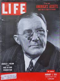 Life magazine January 1st, 1951 Charles E. wilson Cover sheet only