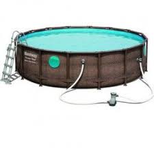 Piscina Power Steel Diseno Rattan 488 X 122 Cm Poker Table Rattan Home Decor