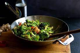 Stir Fried Broccoli Stalks And Flowers Red Peppers Peanuts And Tofu Recipe Nyt Cooking