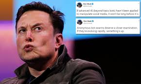 Paylaştığı videoyla musk'ın yanlışlarını bir bir elon musk, bu yılın başlarından beri kripto paraların seyrini etkileyen tweet'ler atarak yatırımcıları bir sevindirip, bir üzüyor. Elon Musk Warns The Ai Takeover Will Begin On Social Media With Anonymous Bot Swarms Sick Chirpse