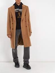 The camel hair sport coat is definitely one of their favorites especially for men around the world. Vetements Cotton Double Breasted Camel Hair Coat In Natural For Men Lyst