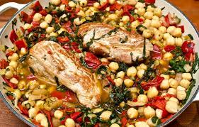 Pick up at the step where you sauté the onion and garlic. Chickpea Chard Pork Jono Jules Do Food Wine