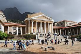 Map indicating University of Cape Town campuses
