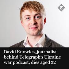 Mr Knowles's father said his eldest son 'loved life and he lived it just as  well as he could' Read tributes from Peter Knowles and the Editor👇  https://telegraph.co.uk/news/2024/09/09/david-knowles-journalist-telegraph-dies-ukraine-war-podcast/