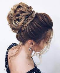 Unique Updo Hairstyle High Bun Hairstyle Prom Hairstyles Wedding Hairstyle Ideas Wedding Weddinghair Hair Styles Elegant Wedding Hair High Bun Hairstyles