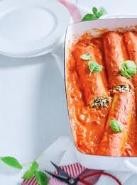 Cannellonis Ricotta Epinards Sauce Rosee Ricardo Recipe Cannelloni Recipes Recipes Food