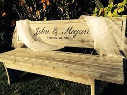 One lucky calgarian will have chance to win a bench with a custom bronze plaque in which they… Wedding Bench Custom Engraved Anniversary Gifts By Boutiquebenches Wedding Bench Wedding Bench Guest Book Wedding Gifts For Families