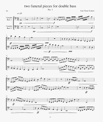 Download theseus double bass sheet music pdf for advanced level now available in our sheet music library. Two Funeral Pieces For Double Bass Sheet Music Free Transparent Clipart Clipartkey