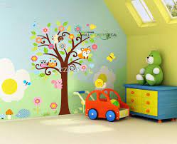 Giant Nursery Wall Decal Scroll Tree Owl Jungle Animal Wall Sticker Kids Room Baby Girls Dorm Decor From Ezbuygadgets 9 45 Dhgate Com Kids Bedroom Wall Decor Kids Room Wall Decals Baby