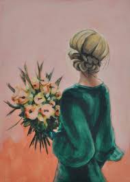 Find many great new & used options and get the best deals for original asian chinese woman holding lady flowers painting beautiful 22 x 34 at the best online prices at ebay! Holding Flowers Paintings For Sale Saatchi Art