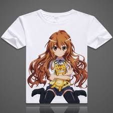 Toradora Short Sleeve Anime T Shirt V2 Taiga Cosplay Cosas De Otaku Camisetas
