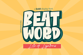 Perhaps you need to convince a client of a concept at pitch level; Beat Word Font Dafont Com