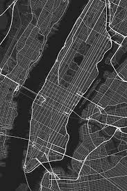 Black And White New York City Posters Manhattan New York Usa Map White On Black Poster By Graphical Maps Manhattan Map Map Of New York Usa Map