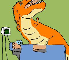 He totally just caught claire unawaire, who is most grateful that owen happened to be nearby. T Rex Makes A Bad Surgeon By Doubtingrabbit On Deviantart