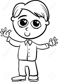 Vos photos en noir et blanc sont un peu fades et grises ? Dessin Anime Noir Et Blanc Illustration De Mignon Drole De Petit Garcon Pour Coloring Book Clip Art Libres De Droits Vecteurs Et Illustration Image 24241955