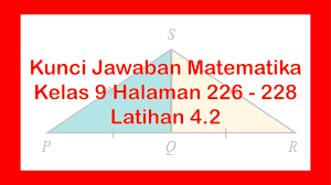 Download soal un smp matematika kelas 9 prediksi dan tryout 1. Kunci Jawaban Matematika Kelas 9 Halaman 226 228 Latihan 4 2 Youtube