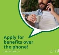 Our contact center is ready to help you apply for the benefits you need  with one easy phone call! Give us a call at 800.726.8774 and apply for  benefits such as SNAP, Medicaid, TANF and more! | SC ...