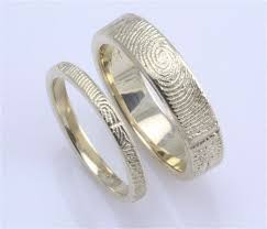 Brent Jess Handcrafted Fingerprint Wedding Rings Fingerprint Wedding Bands Fingerprint Wedding Wedding Rings