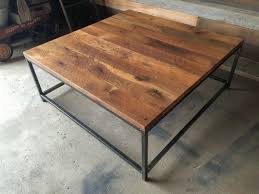 With the surface size of 43.5'' x 23.5'', this provides a large space to place your objects. Square Coffee Table Rustic Reclaimed Wood And Steel Box Etsy In 2021 Reclaimed Wood Coffee Table Large Square Coffee Table Coffee Table Square