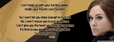 Adele My Favorite Adele Turning Tables Lyrics Adele Lyrics Lyrics
